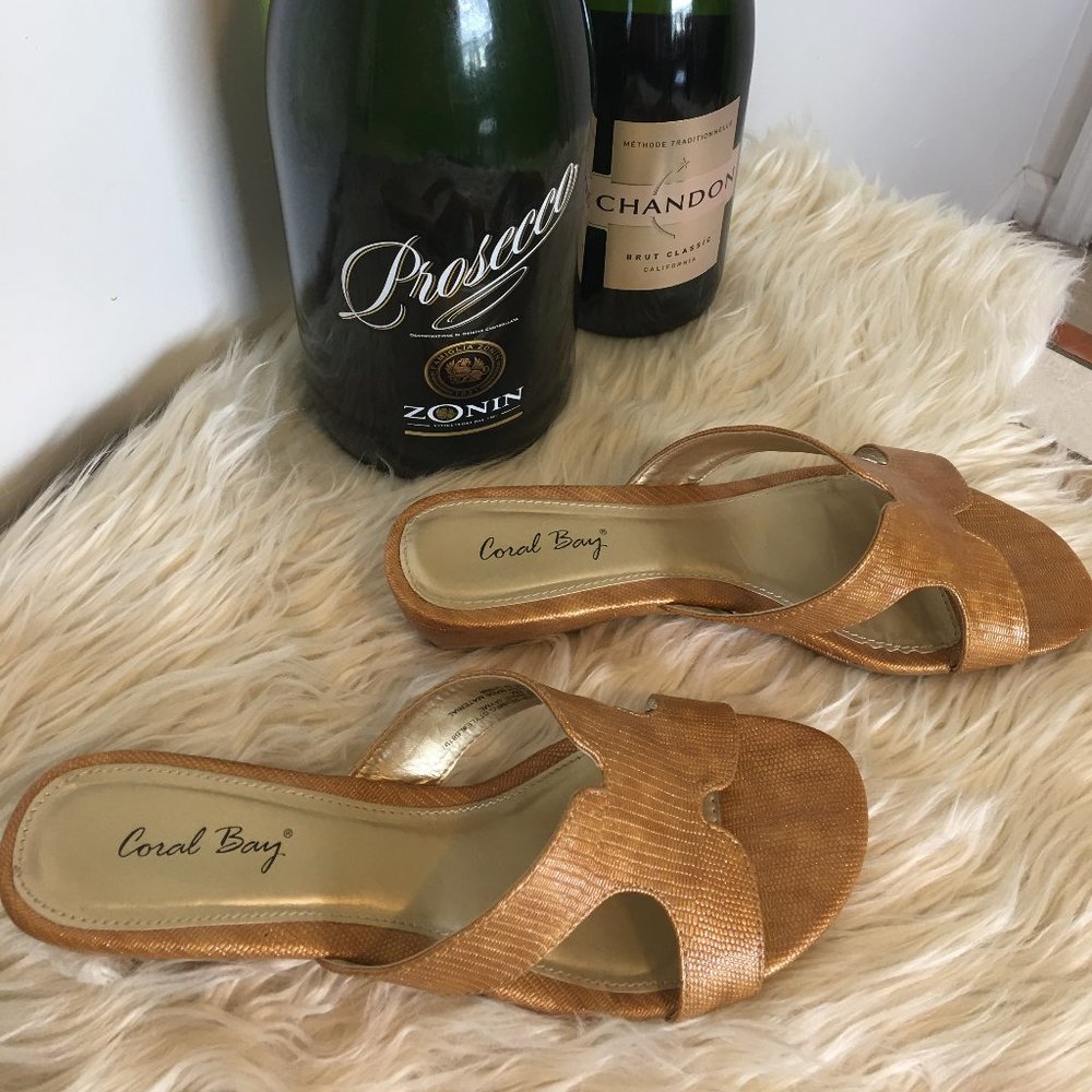 Coral Bay Gold Sandals